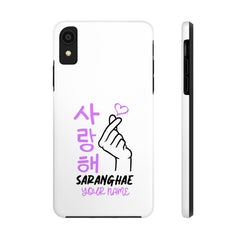 Tough Phone Cases  - Korean Hangul (Saranghae) with Custom Name