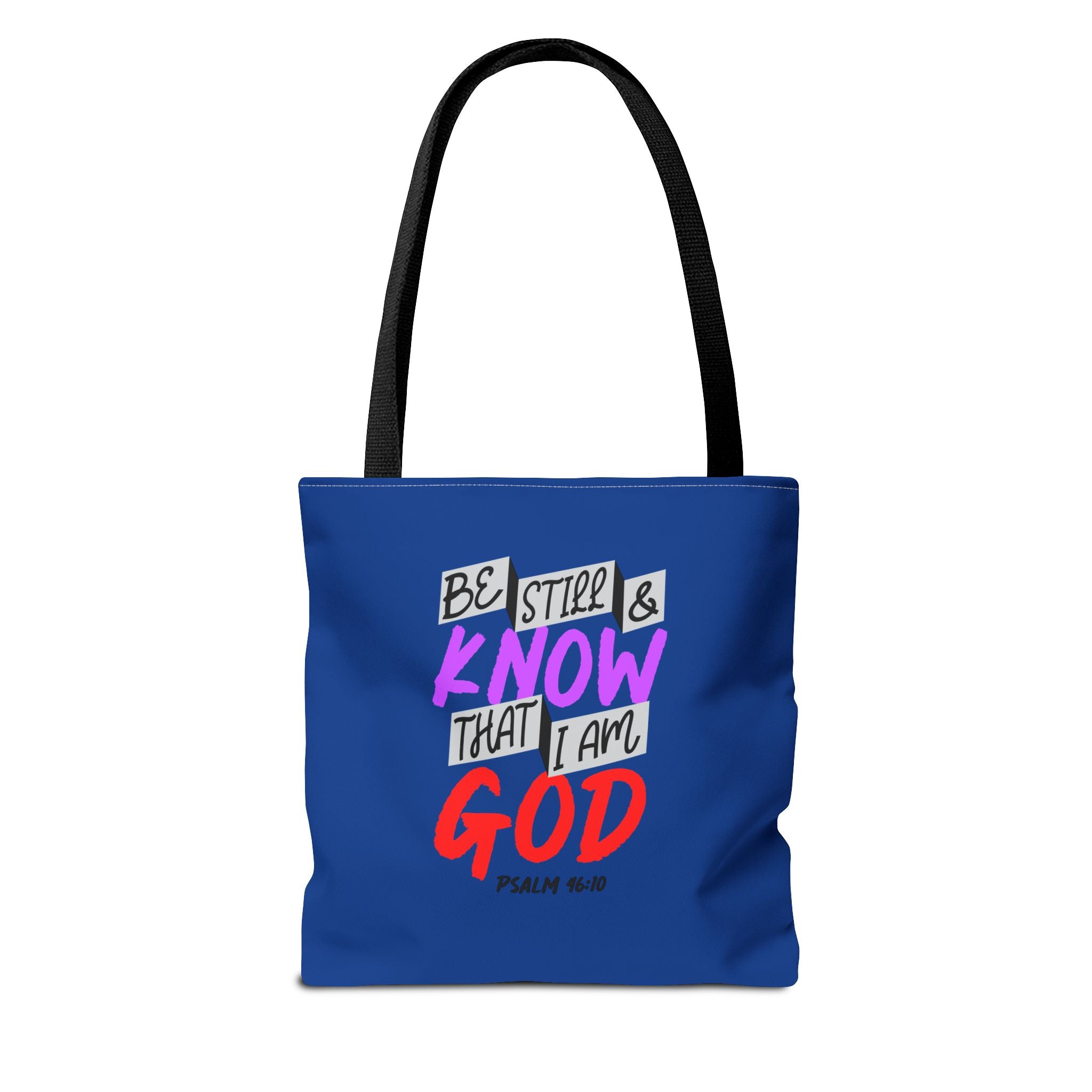 Bible Verse - Be Still -Tote Bag  (AOP)