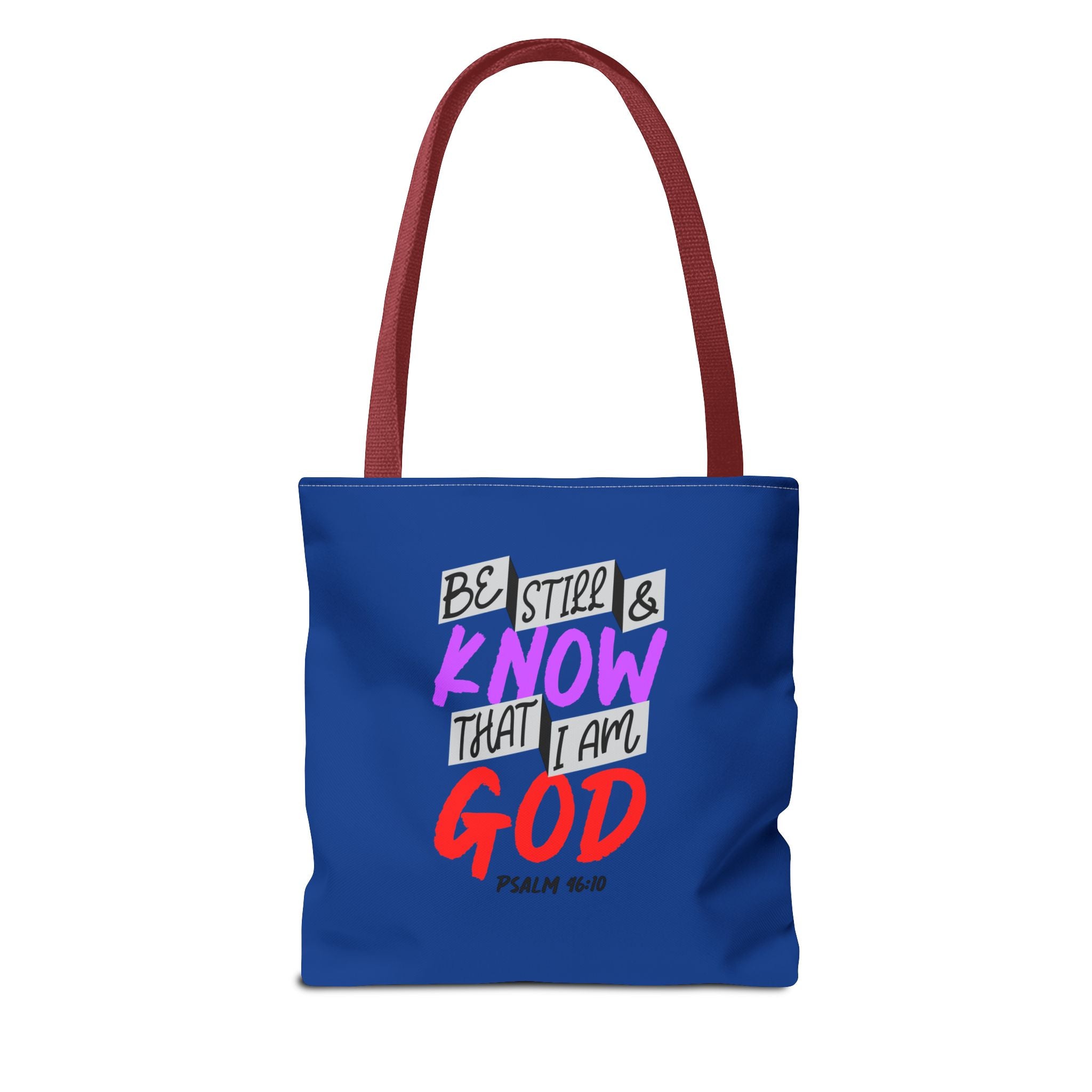 Bible Verse - Be Still -Tote Bag  (AOP)