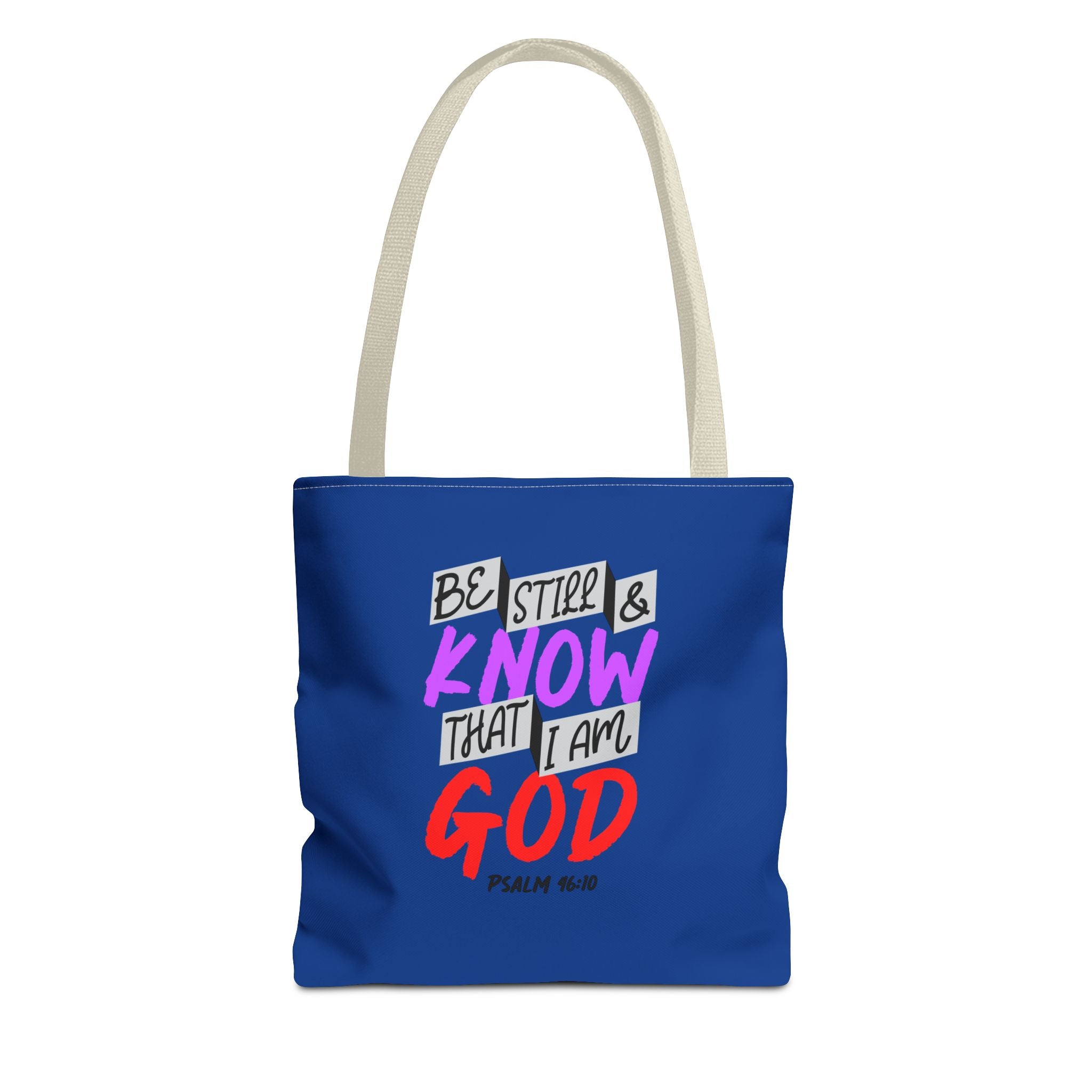 Bible Verse - Be Still -Tote Bag  (AOP)