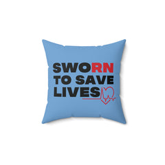 Spun Polyester Square Pillow about Nurse