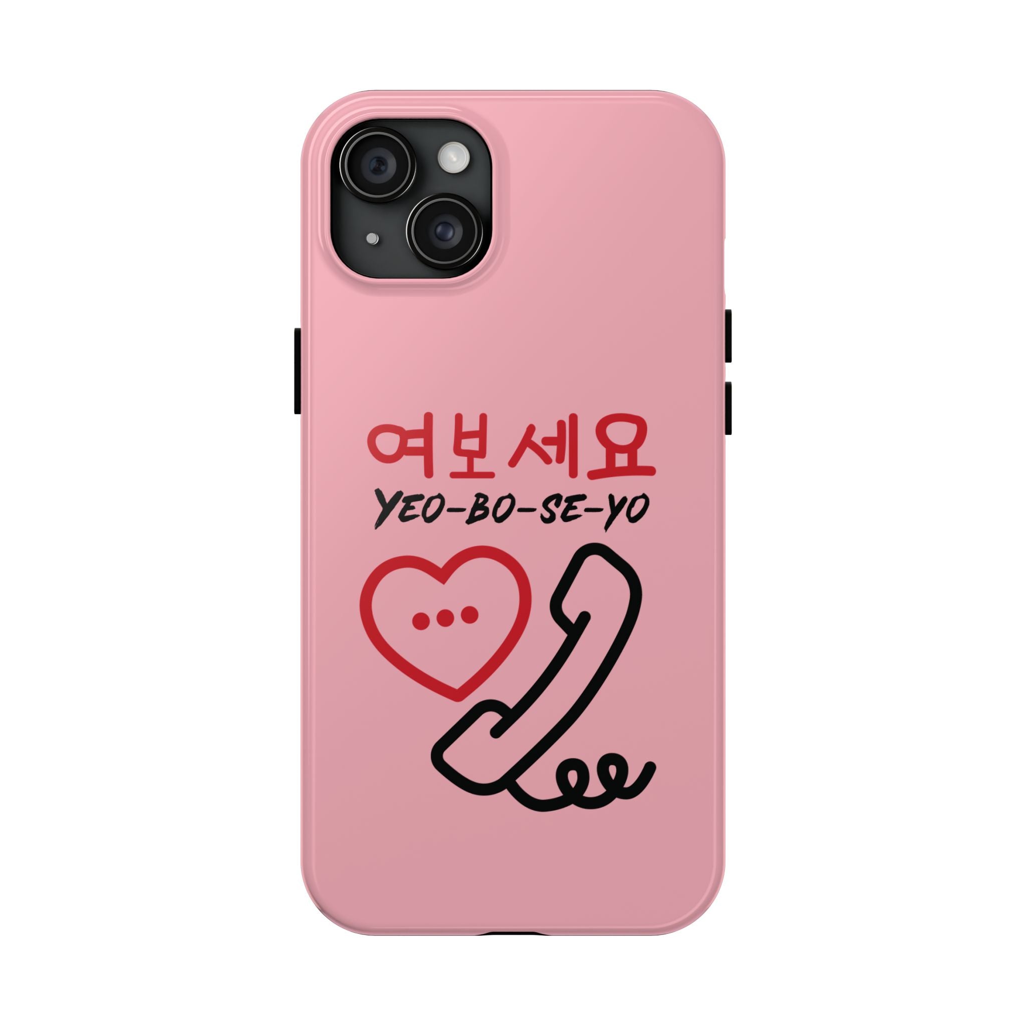 Tough Phone Cases - KPOP Hangul (yeoboseyo)