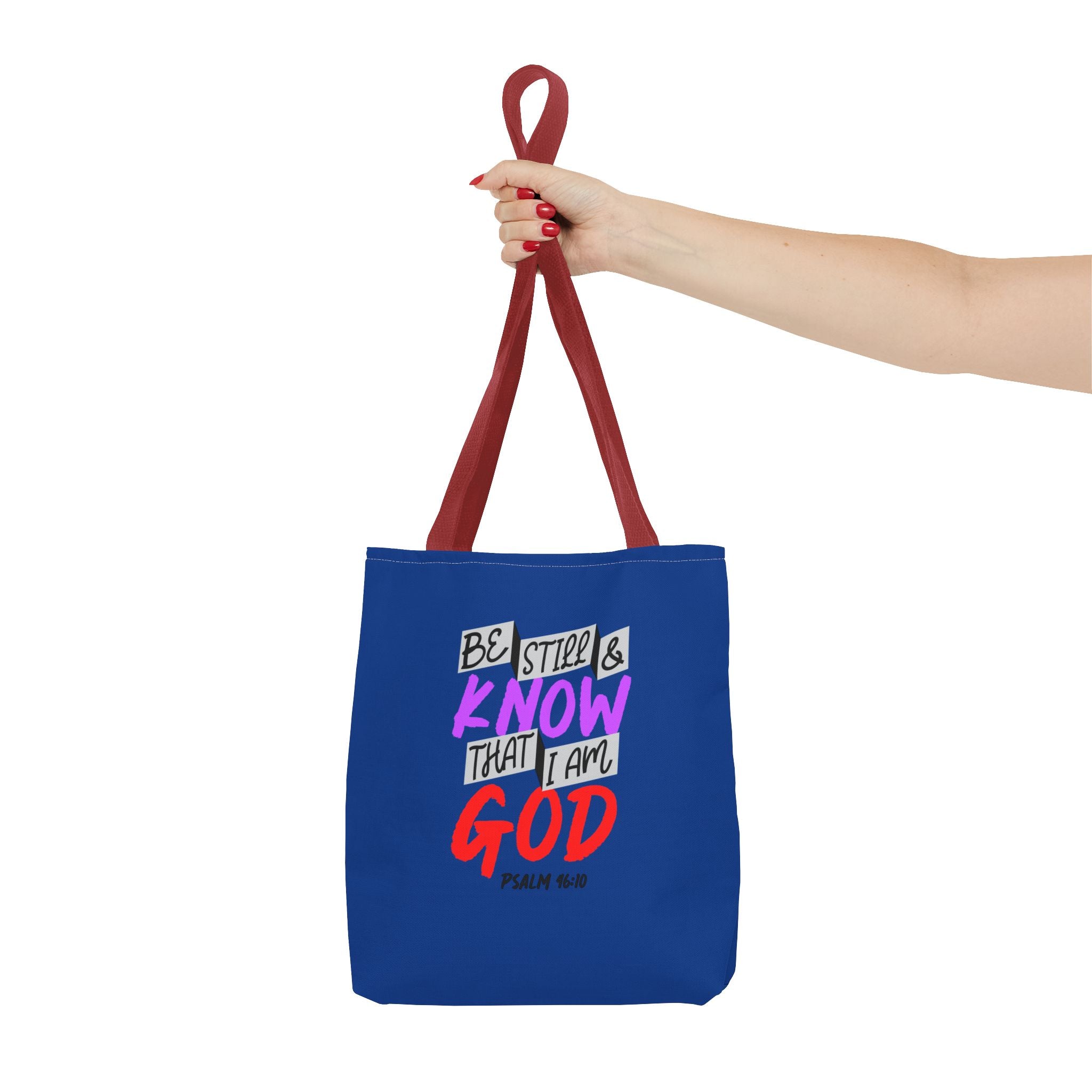 Bible Verse - Be Still -Tote Bag  (AOP)