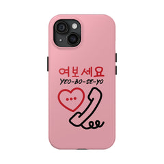 Tough Phone Cases - KPOP Hangul (yeoboseyo)