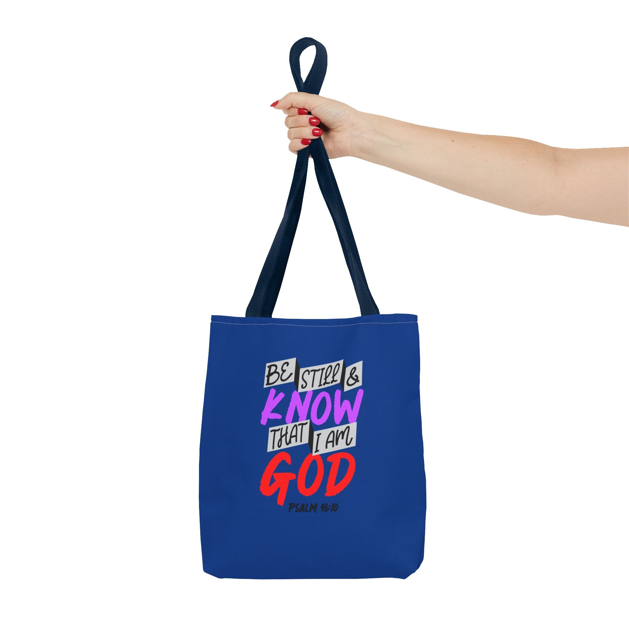 Bible Verse - Be Still -Tote Bag  (AOP)