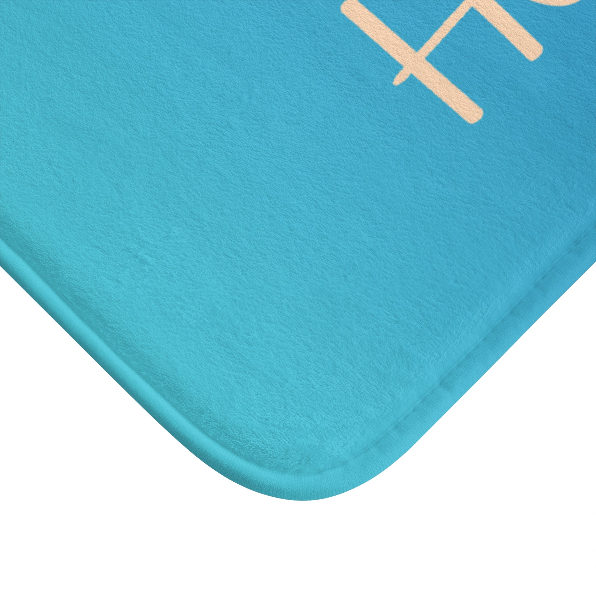 Customize Refresh and Renew Blue Bath Mat by Print4More