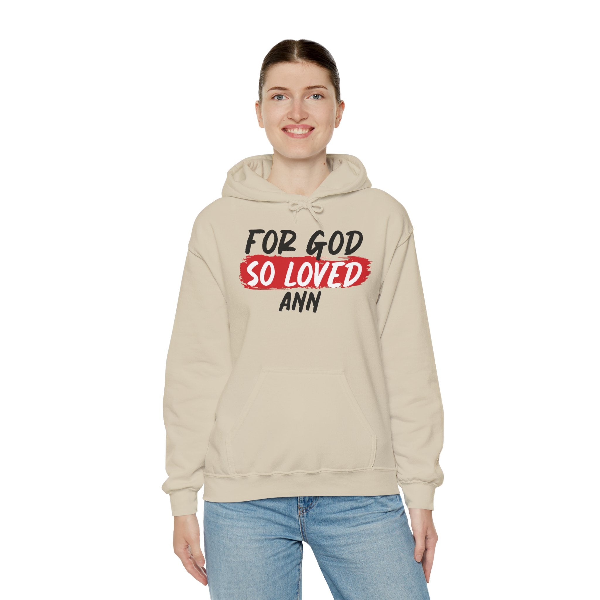 Unisex Heavy Blend™ Hooded Sweatshirt Bible verse with Custom Name