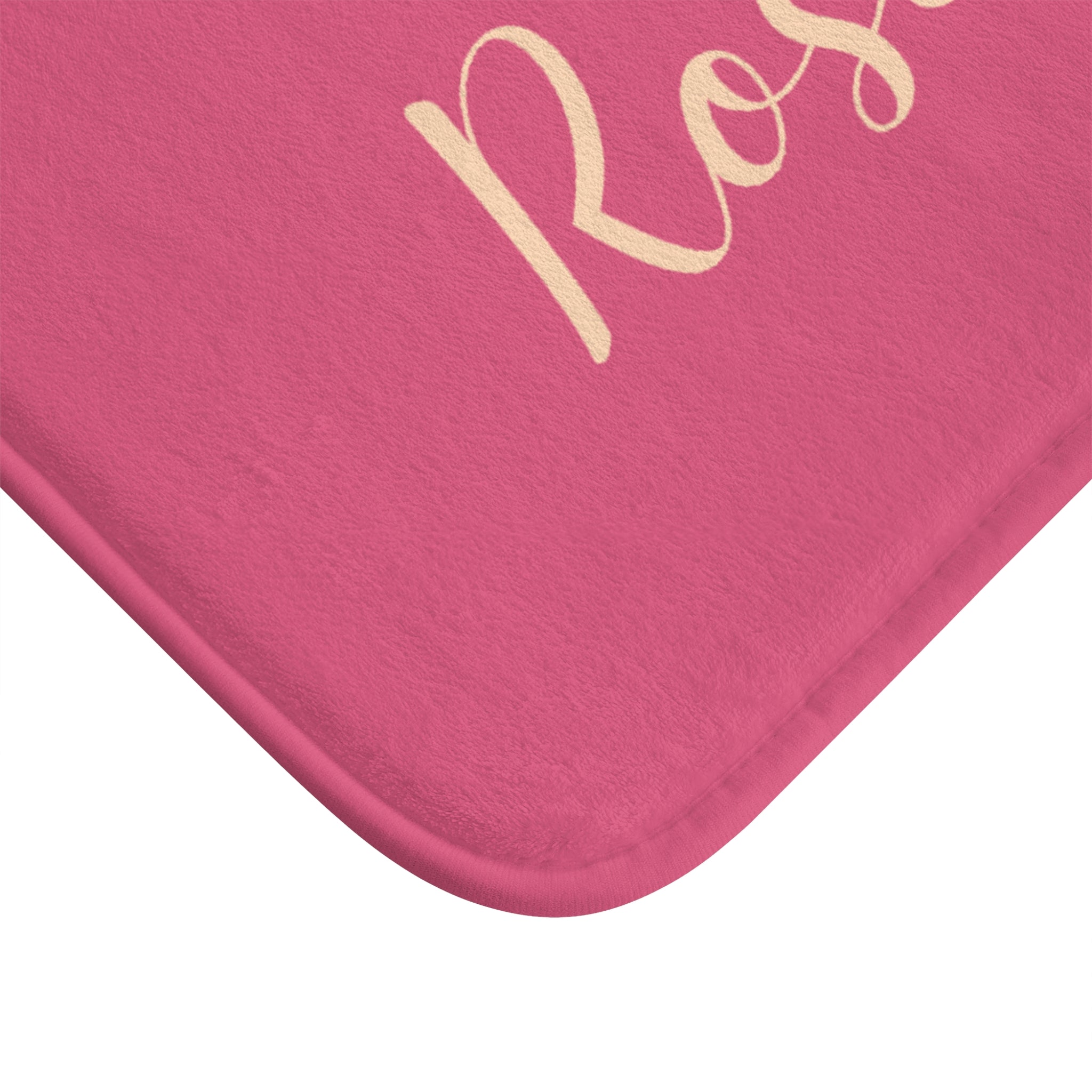 Customize Refresh and Renew Pink Bath Mat