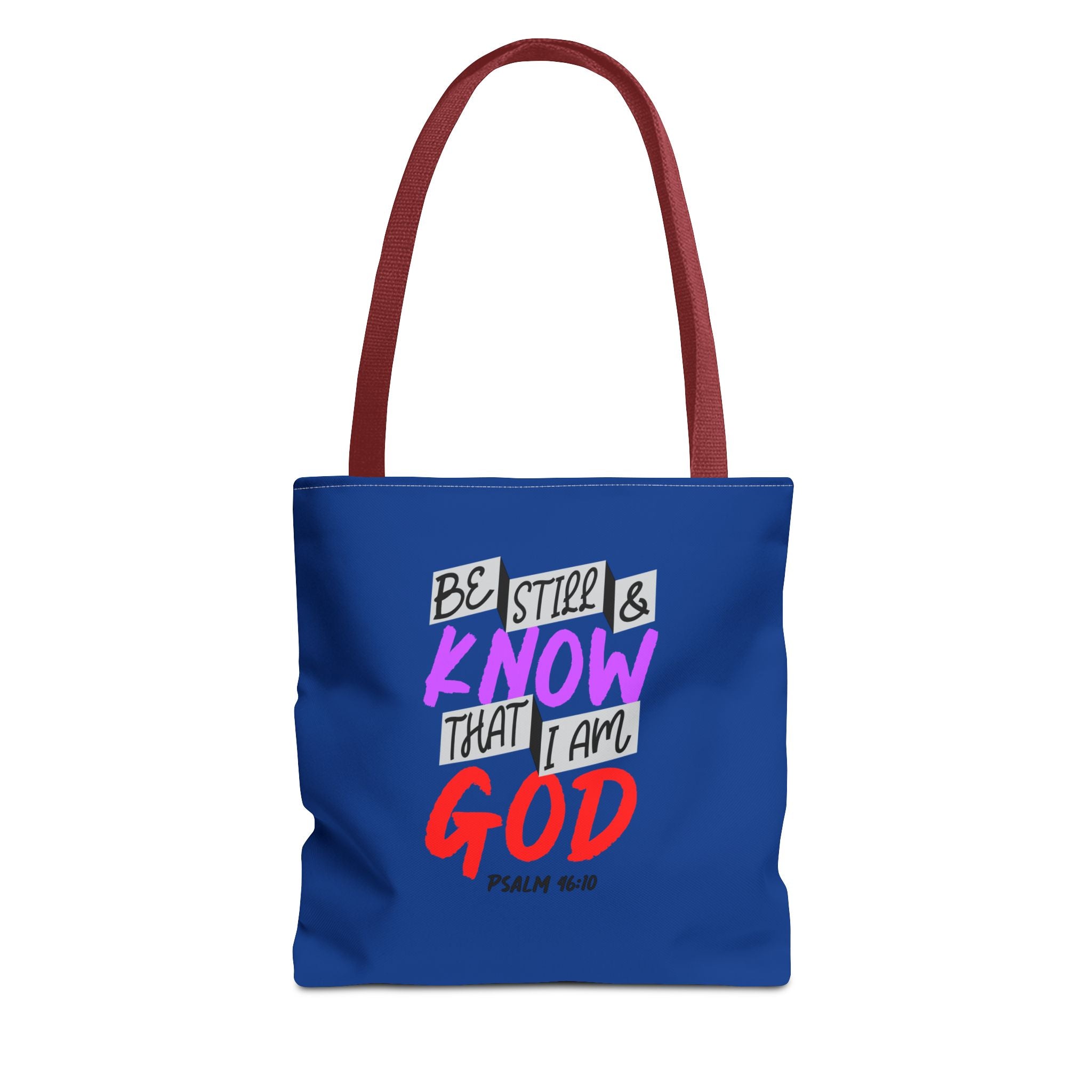 Bible Verse - Be Still -Tote Bag  (AOP)