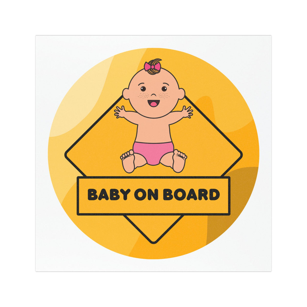 Car Magnets - Baby on Board Caution Safety Sign